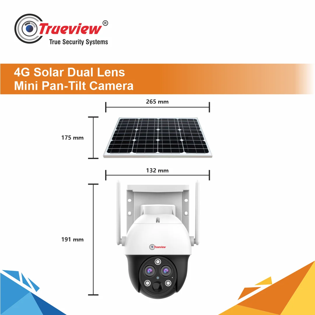 3MP 4G Solar Dual Lens Mini Pan-Tilt Camera - Image 7