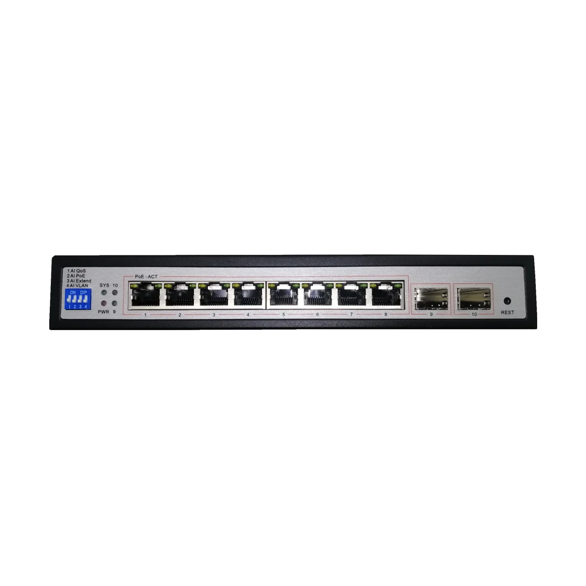 8+2 Port Layer 2 Managed PoE Switch - Image 2