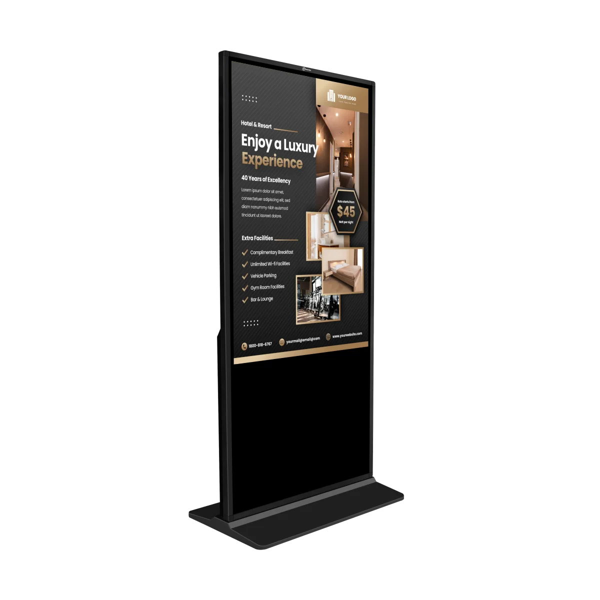 43 inch Floor Mount Non-Touch Digital Signage - Image 3