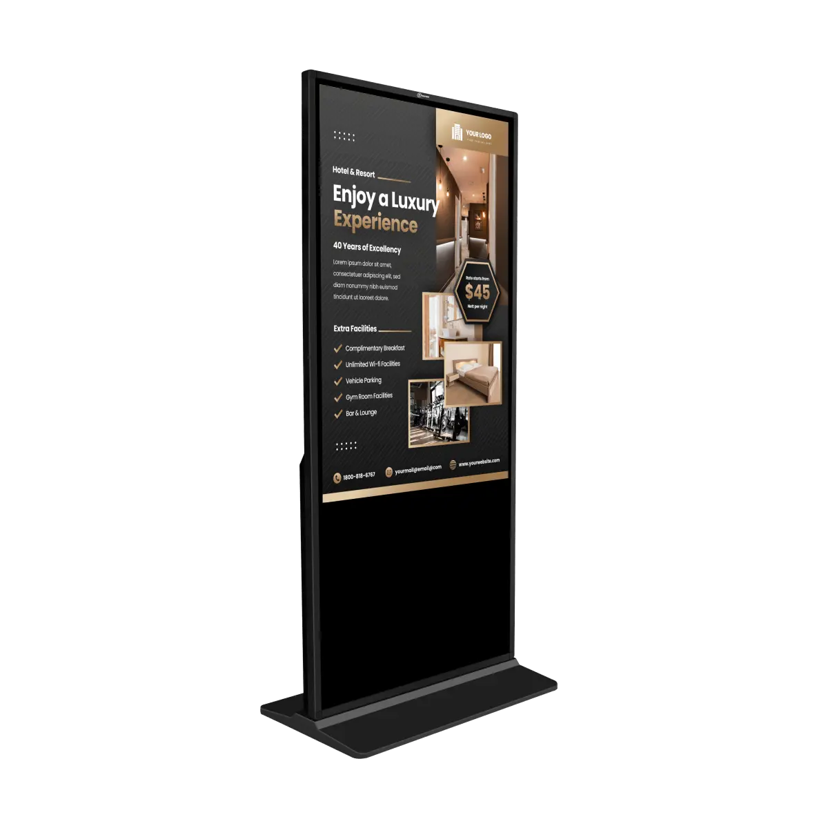 55 inch Floor Mount Non-Touch Digital Signage - Image 3