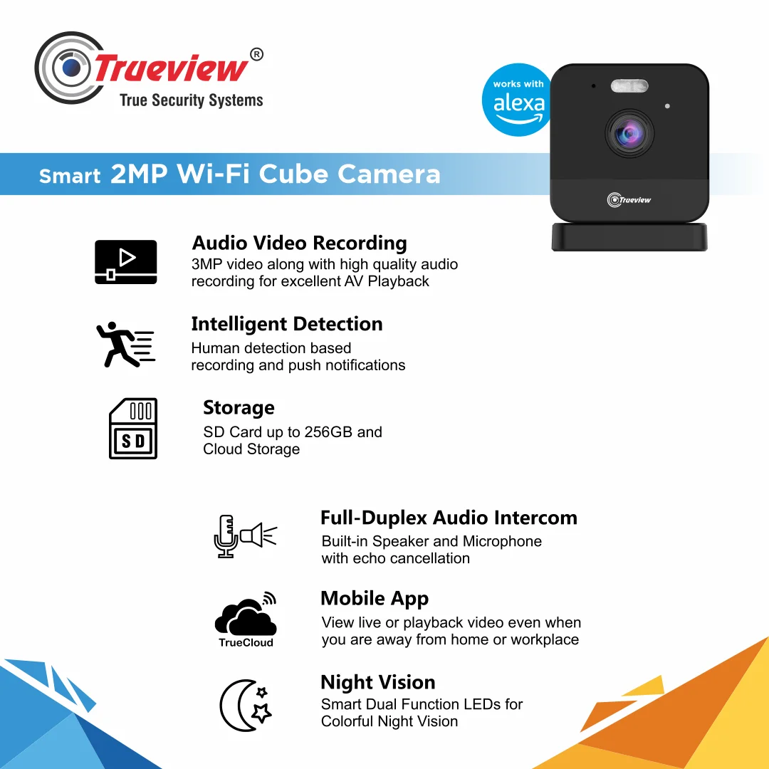 Smart 2MP Wi-Fi Cube Camera - Image 3