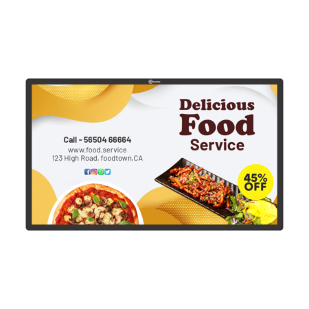 Trueview 55 inch Wall Mount Touch Digital Signage