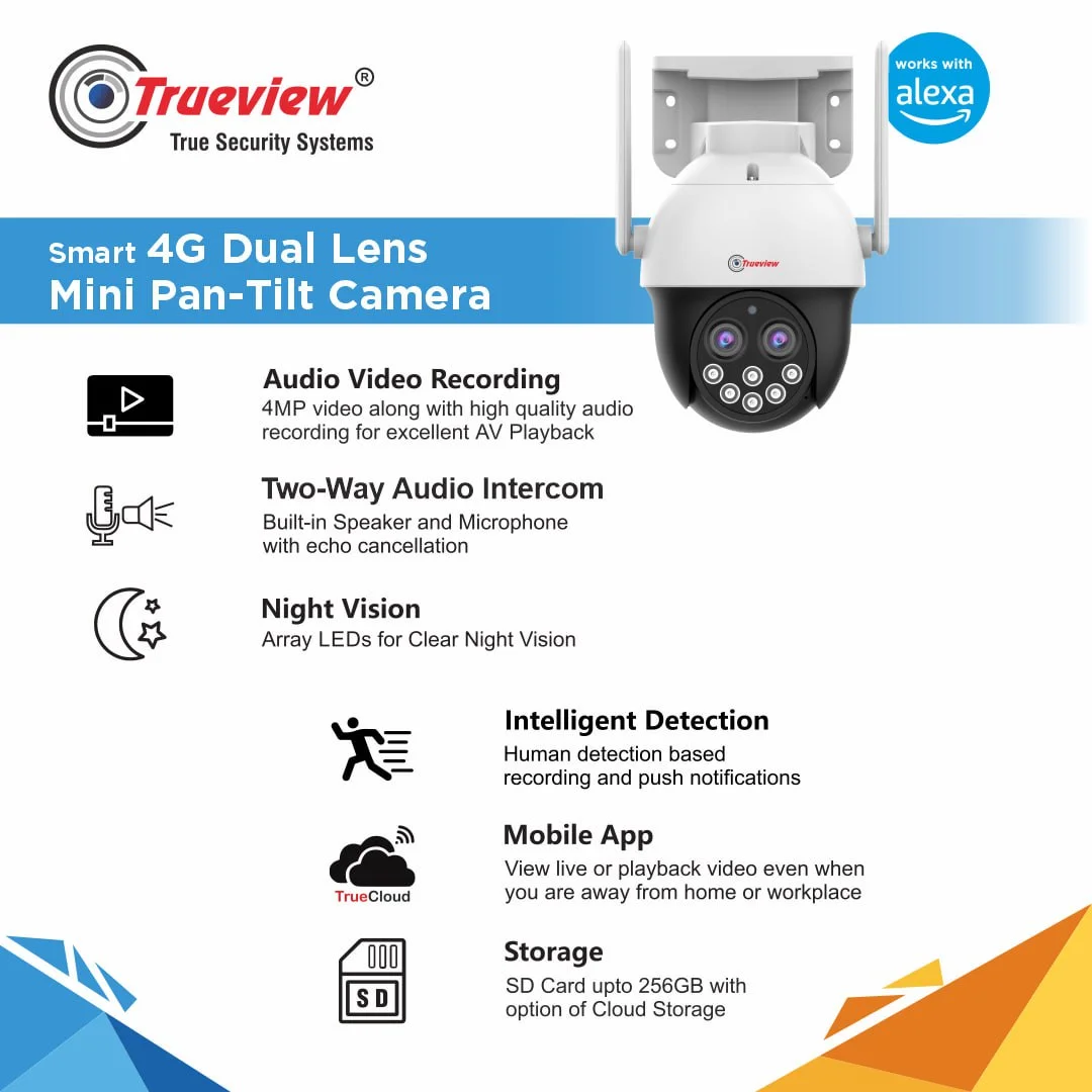 4MP Smart Dual Lens 4G Pan/Tilt Camera - Image 3