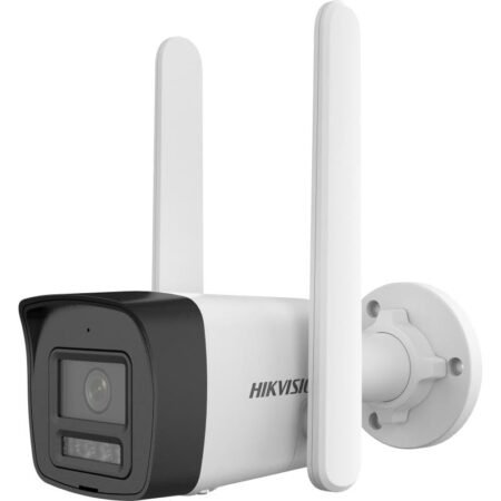 IKVISION 4MP Smart 4G Hybrid Light Fixed Wired Bullet CCTV Camera,Human & Vehicle Detection,Support 4G LTE(Nano SIM),2Way Audio,Storage Upto 512 GB(Sdcard Slot),Water Resistant,DS-2CD1043G2-LIDUF