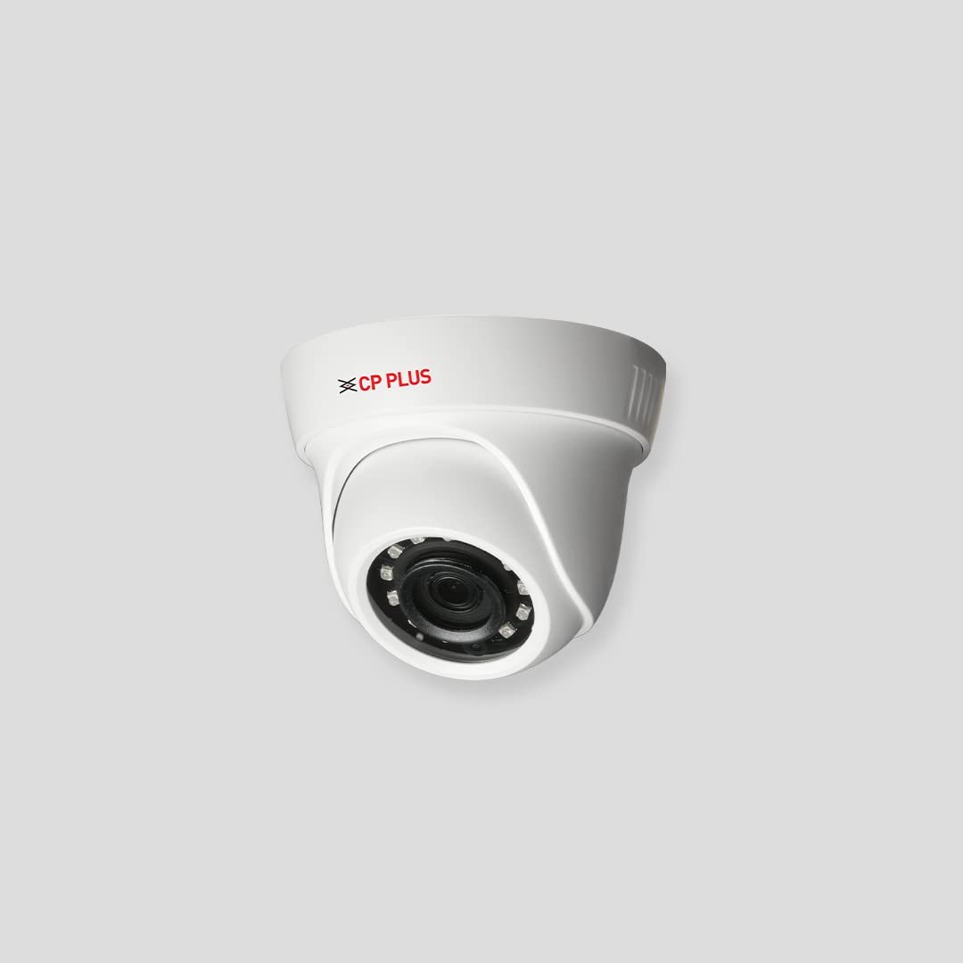CP PLUS 2.4MP Full HD IR Dome Indoor/Outdoor Security Camera | 3.6 mm Fixed Lens| Max. Output 30fps at 2.4MP| IR Range of 20 Mtrs
