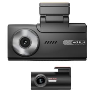 CP PLUS CP-F83B True 4K 2160P UHD Dual Channel Dash Cam, ADAS, in-Built GPS & Touch Screen, Time Lapse, G Sensor, Night Vision, Wide Angle View, Supports Upto 1TB