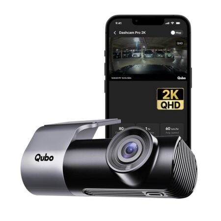 Qubo Car DashCam Pro 2K QHD by Hero Group | Made in India | USB Input | Wide Angle View | G-Sensor | Wi-Fi | Emergency Recording | Supports Up to 1 TB SD Card